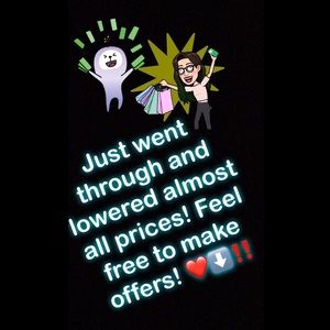 SALE!!! All prices lowed by 30-15%!!